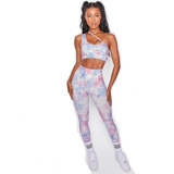 Conjunto De Leggings Y Bra Yoga O Gym Yofit Mallones Tie Dye