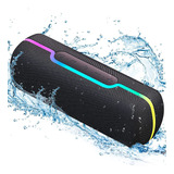 Bocina Bluetooth Portátil Altavoz Impermeable Con Rgb Luces