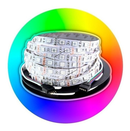 Tira Led 5050 Rollo 5 Metros Rgb 12v Interior