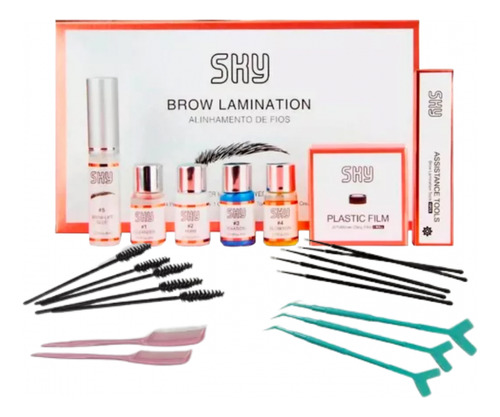 Kit De Alineación De Mechones De Cejas Brow Lamination Sky Eyelash