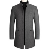 Gabardina De Lana Para Hombre Para Otoño E Invierno, Gruesa