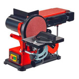 Lijadora De Banda Y Disco Einhell Tc-us 380 Con Sistema Velcro  Roja Y Negra 50hz 380w 230v-240v