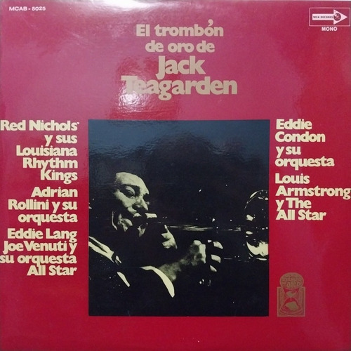 Louis Armstrong Jack Teagarden El Trombón De Oro T Y V 8 