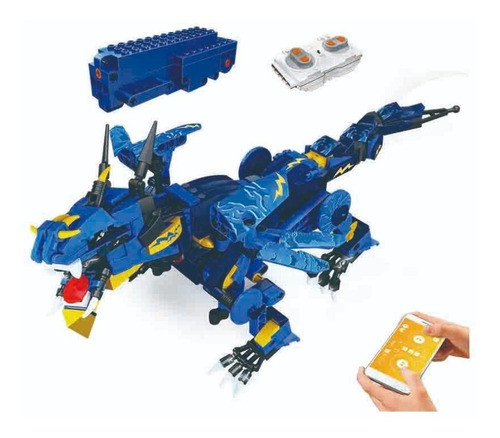 Robot Para Armar Dinosaurio Blue