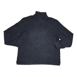 Sueter Polo Ralph Lauren Grande L Gris Oscuro Pony Rojo