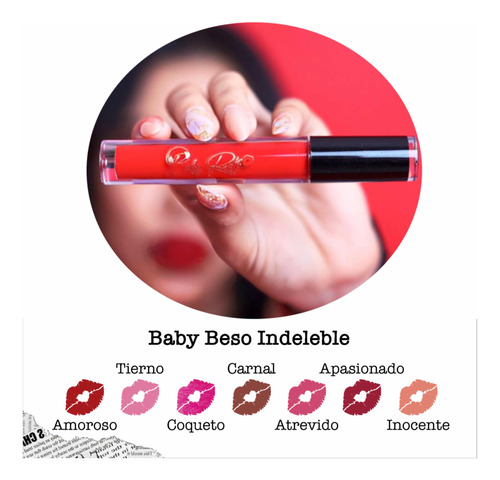 Baby Ruth Makeup - Baby Beso Indeleble - Labial Líquido