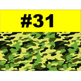 Camuflaje Tipo Militar Vinil Stiker Calcomania Boom Verde 31