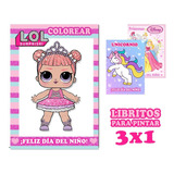 Kit Librito Para Pintar E Imprimir Día Del Niño Lol X3 Niñas