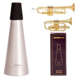 Surdina Strong Brass Modelo Practice Mute Brushed Aluminum