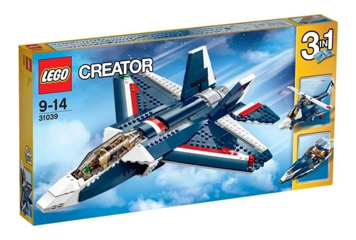 Lego Creator Blue Jet Plane 31039, 608 Piezas, Blue Power, Número De Piezas 608