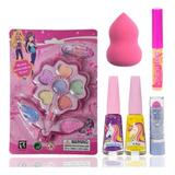 Kit Maquiagem Infantil Luisance Completo Blush Batom Sombras