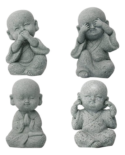 Figura De Buda En Miniatura Para Adornar La Estatua Del Bebé