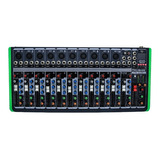 Mixer Consola Pro Bass Pm1624bt 12 Canales Usb Bluetooth