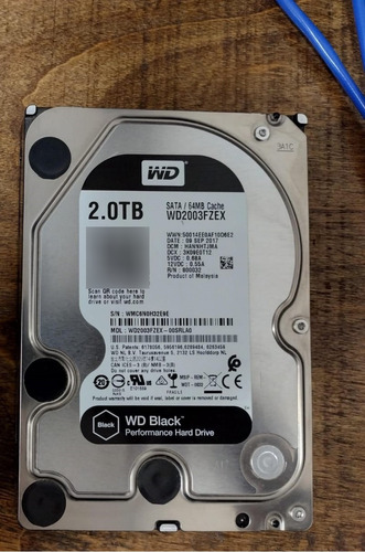 Disco Rigido 2tb Black Wd Western Digital Hdd 7200rpm