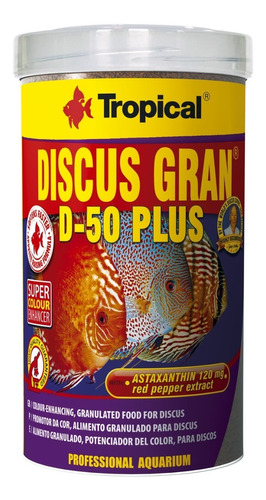 Alimento Para Pez Disco Tropical Discus Gran D-50 Plus 44 Gr
