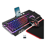 Cakce Teclado Y Mouse Inalámbricos Para Juegos Rgb - Teclado