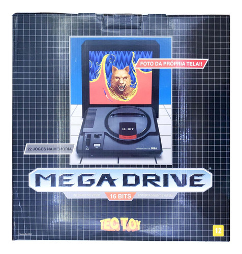 Caixa De Mega Drive 2017 Tectoy (usada)