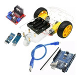 Kit Chasis Robot 2wd Uno R3 L298 Tcrt5000 Seguidor De Linea