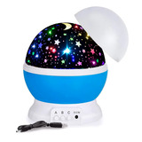 Lampara Proyector De Estrellas Luces Led Niños Usb O Pilas