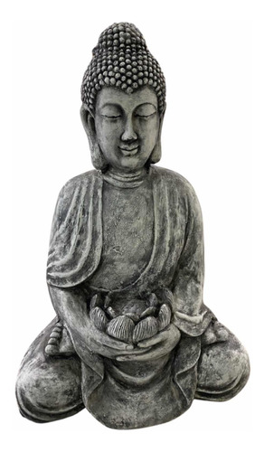 Estatua Buda 1m Jardim Cimento
