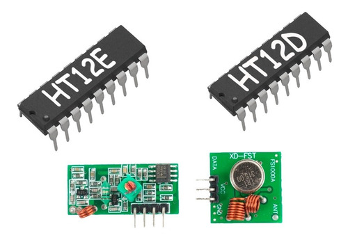 Kit Transmisor Y Receptor Radio Frecuencia Rf315 Ht12e Ht12d