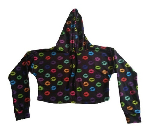 Sudadera Juvenil Crop Top Diseño Divertido