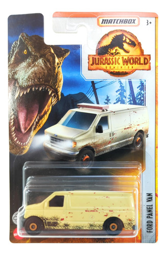 Matchbox Jurassic World Park Ford Panel Van 1/64 Nuevo