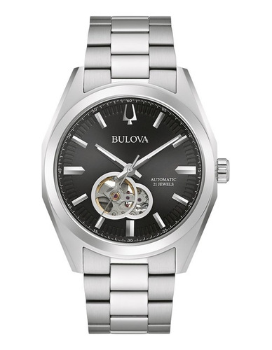 Reloj Bulova 96a270 Automático Open Heart Agente Oficial 