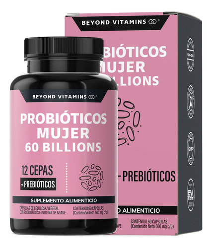 Probioticos 60 Billion Ufc + Prebióticos  - 60 Cápsulas
