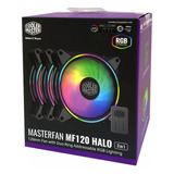 Kit 3 Cooler Master Halo 120 Loop Duplo Led Argb (rgb Endereçável) P/ Gabinete 120mm 12cm C/ Controladora