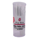 Muy Biela Unhas De Fibra Slim Com 50 Unid 7cm