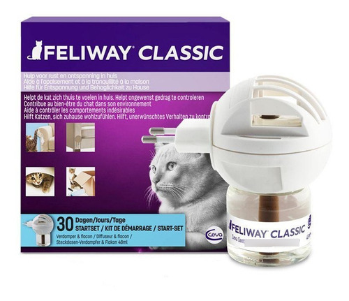 Feliway Classic 1 Difusor + 1 Refil 48 Ml Ambientador Ceva