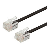 Cabo Extensão Para Telefone Rj11xrj11 Preto 5 M  Kit  C/10