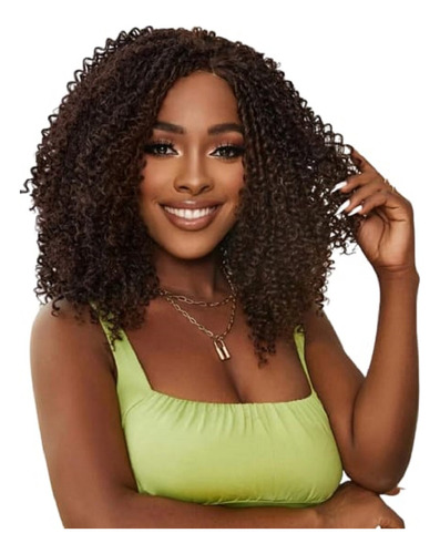 Peruca Wig Lace Cacheada Cabelo Bio Orgânico Uso Diário