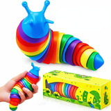 Brinquedo Minhoca Articulada Colorido Alivia O Estresse
