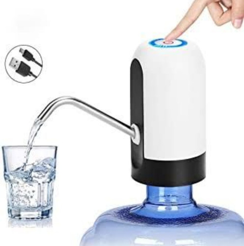 Dispensador De Agua Automático Bomba Recargable Usb Con Luz