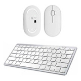Teclado, Mouse Bluetooth Branco Para Notebook Samsung