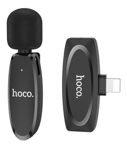 Microfono Externo Inalámbrico Para iPhone Hoco L15 Negro