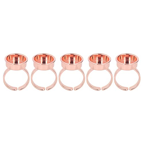 5pcs Anillo De Acero Inoxidable Para Pigmentos