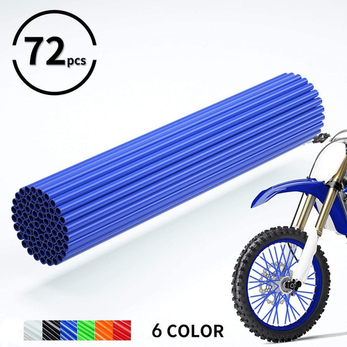 Popotes Para Rayos De Rines De Moto Bicicleta 6 Colores 72pz