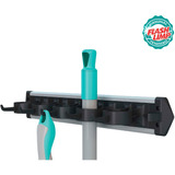 Flash Limp Suporte/organizador De Vassouras E Mops - La6286 Cor Preto