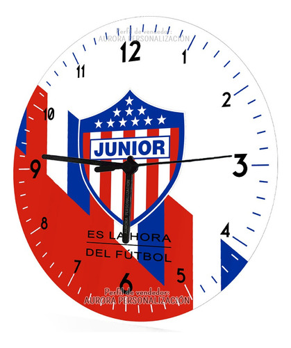 Reloj De Pared Cristal Equipos De Futbol Colombiano Global