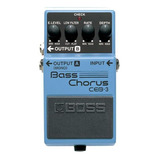 Pedal De Efecto Compacto  Bass Chorus  Boss Ceb-3