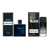 Kit 2 Perfume Contratip Bleu De E 12 Viip Black Importado