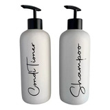 Set De Ceramica Candy Dispenser Shampoo Y Acondicionador