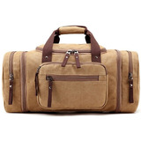  Oversized Canvas Travel Tote Luggage Weekend Duffel Ba...