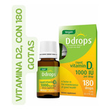 Ddrops 1000 Iu Vitamina D2 Vegan 180 Gotas 5 Ml. Sabor Sin Sabor