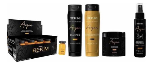 Kit Bekim Argan Shampoo, Mascara, Ampolla, Cpeinar, Bb Cream