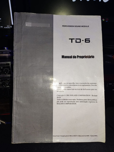 Manual Roland Td-6