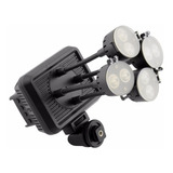 Iluminador Led 4 Cabezas Flexibles 16w Con  Filtros